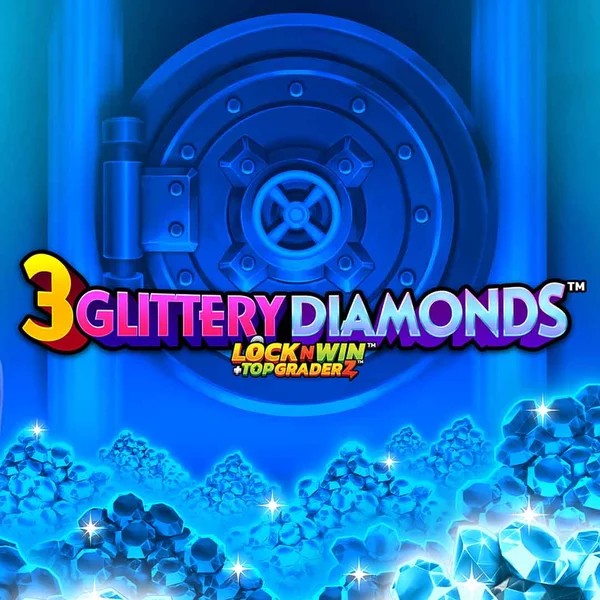 3 Glittery Diamonds casino game by PearFiction Studios – featured logo at SpinSahara Casino