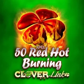 50 Red Hot Burning Clover Links slot visual from Novomatic available on spinsaharacasino.de