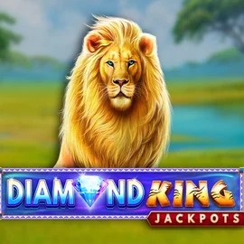 Diamond King Jackpots game by SpinPlay Games – logo hosted on SpinSahara Casino