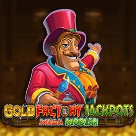 Play Gold Factory Jackpots Mega Moolah slot by Aurum Signature Studios on spinsaharacasino.de