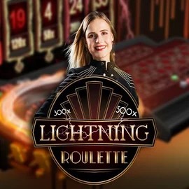Lightning Roulette slot visual from Evolution available on spinsaharacasino.de