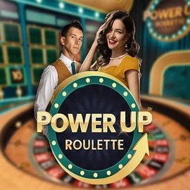 Official Live Casino logo: PowerUP Roulette by Pragmatic Play at SpinSahara Casino