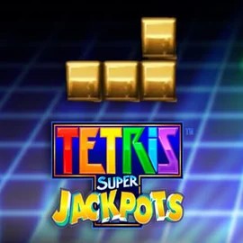 Tetris Super Jackpots logo by WMS at SpinSahara Casino
